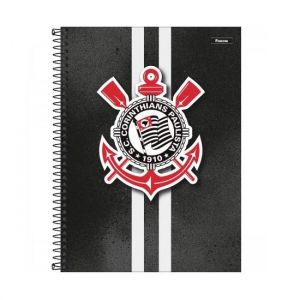 Caderno Espiral Universitário (Grande) 15 Matérias 240 Folhas Capa Dura Corinthians 3388777 Foroni - Envio de Capas Conforme Disponibilidade do Estoque