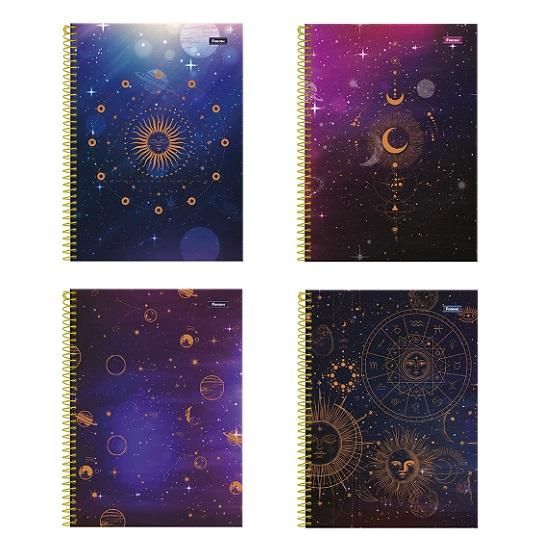 Caderno Espiral Universitário (Grande) 15 Matérias 240 Folhas Capa Dura Cosmos 316545 Foroni - Envio de Capas Conforme Disponibilidade do Estoque