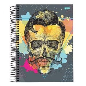 Caderno Espiral Universitário (Grande) 15 Matérias 240 Folhas Capa Dura Flow Line Jandaia -  Envio de Capas Conforme Disponibilidade do Estoque