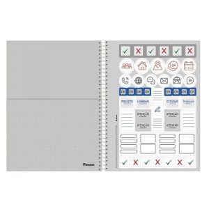 Caderno Espiral Universitário (Grande) 15 Matérias 240 Folhas Capa Dura Gapp 308048 Foroni - Envio de Capas Conforme Disponibilidade do Estoque 