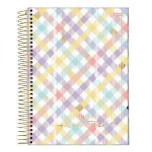 Caderno Espiral Universitário (Grande) 15 Matérias 240 Folhas Capa Dura La Creme Jandaia - Envio de Capas Conforme Disponibilidade do Estoque