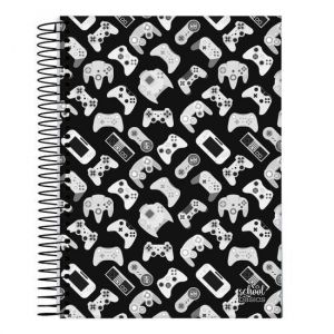 Caderno Espiral Universitário (Grande) 15 Matérias 240 Folhas Capa Dura School Basics Jandaia - Envio de Capas Conforme Disponibilidade do Estoque