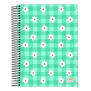 Caderno Espiral Universitário (Grande) 15 Matérias 240 Folhas Capa Dura School Basics Jandaia - Envio de Capas Conforme Disponibilidade do Estoque