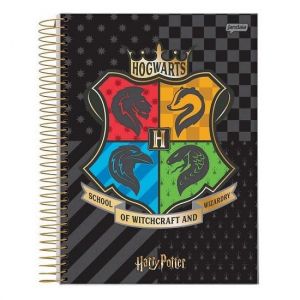 Caderno Espiral Universitário (Grande) 15 Matérias 300 Folhas Capa Dura Harry Potter Jandaia - Envio de Capas Conforme Disponibilidade do Estoque