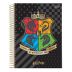 Caderno Espiral Universitário (Grande) 15 Matérias 300 Folhas Capa Dura Harry Potter Jandaia - Envio de Capas Conforme Disponibilidade do Estoque