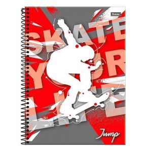 Caderno Espiral Universitário (Grande) 15 Matérias 300 Folhas Capa Dura Jump 3080039 Foroni - Envio de Capas Conforme Disponibilidade do Estoque