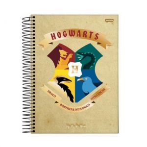 Caderno Espiral Universitário (Grande) 20 Matérias 400 Folhas Capa Dura Harry Potter Jandaia - Envio de Capas Conforme Disponibilidade do Estoque