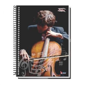 Caderno Espiral Universitário (Grande) 64 Folhas Música Capa Dura Tamoio - Envio de Capas Conforme Disponibilidade do Estoque