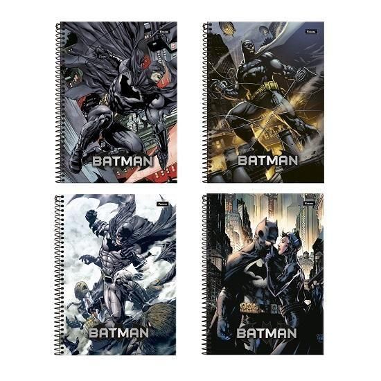 Caderno Espiral Universitário (Grande) 80 Folhas Capa Dura Batman 3386936 Foroni - Envio de Capas Conforme Disponibilidade do Estoque