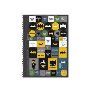 Caderno Espiral Universitário (Grande) 80 Folhas Capa Dura Batman 3386936 Foroni - Envio de Capas Conforme Disponibilidade do Estoque