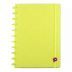 Caderno Grande 80 Folhas Bubble Neon Amarelo Pop Disc