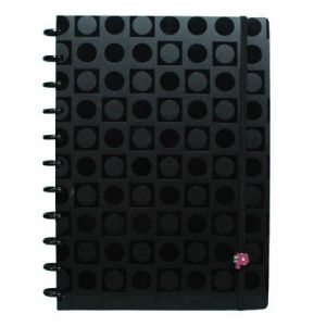 Caderno Grande 80 Folhas Bubble Black Pop Disc