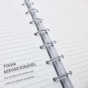 Caderno Grande 80 Folhas Bubble Black Pop Disc