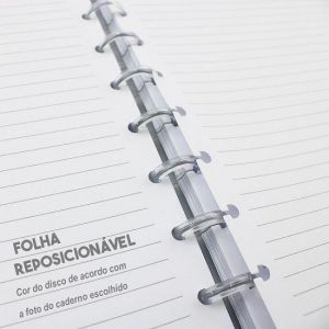 Caderno Grande 80 Folhas Costurado Animal Colors Cobra Black Note Mee