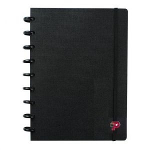 Caderno Médio 80 Folhas All Black Pop Disc