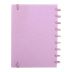 Caderno Médio 80 Folhas Breeze Pastel Rosa Pop Disc