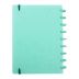 Caderno Médio 80 Folhas Breeze Pastel Verde Pop Disc