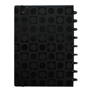 Caderno Médio 80 Folhas Bubble Black Pop Disc