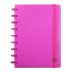 Caderno Médio 80 Folhas Bubble Neon Rosa Pop Disc