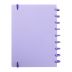 Caderno Médio 80 Folhas Yummy Colors Lilás Marshmallow Pop Disc