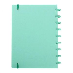 Caderno Médio 80 Folhas Yummy Colors Verde Menta Pop Disc