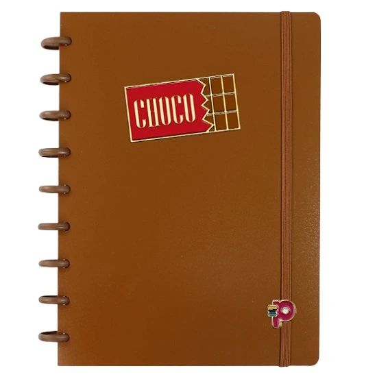 Caderno Médio ChocoCherry Chocolate 80 Folhas Pop Disc