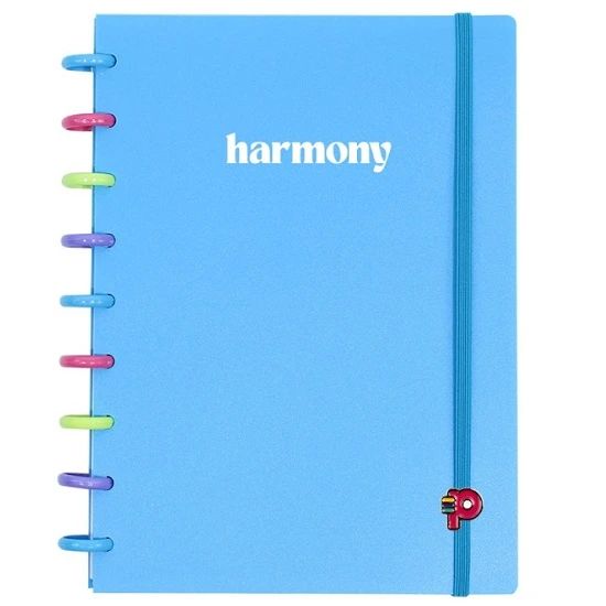 Caderno Médio Colorful Harmony 80 Folhas Pop Disc