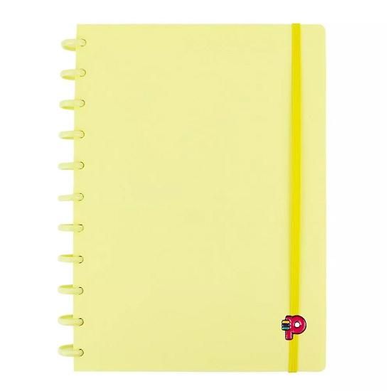 Caderno Grande Yummy Colors Amarelo Baunilha Pop Disc