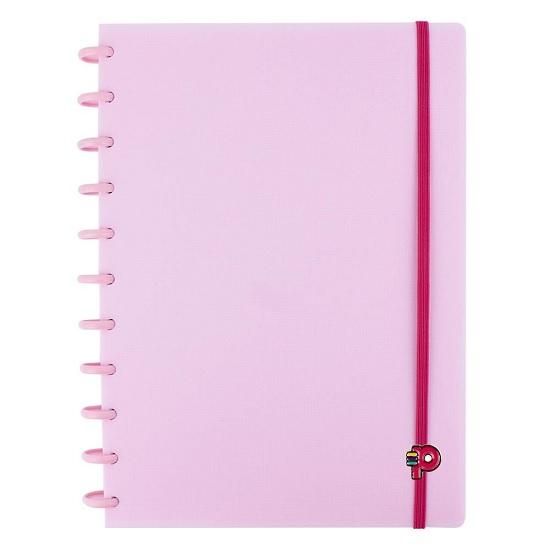 Caderno Grande Yummy Colors Rosa Chiclete Pop Disc