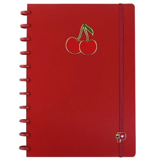 Caderno Universitário (Grande) ChocoCherry Cereja 80 Folhas Pop Disc