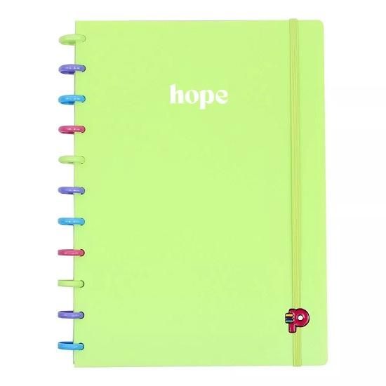 Caderno Universitário (Grande) Colorful Hope Pop Disc