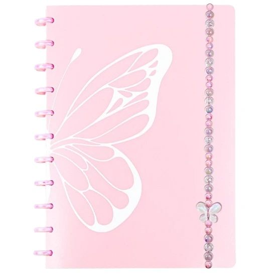 Caderno Universitário (Grande) Fairy Tail Rosa 80 Folhas Pop Disc