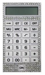 Calculadora Com Strass 12cm - Envio da Calculadora Conforme Disponibilidade do Estoque