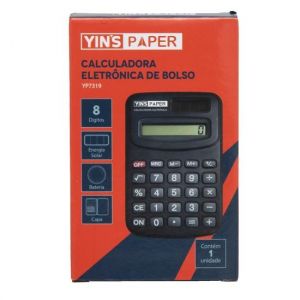 Calculadora Eletrônica De Bolso 8 Dígitos YP7319 Yins Paper