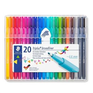 Caneta Broadliner Triplus Com 20 Cores 338SB20 Staedtler 