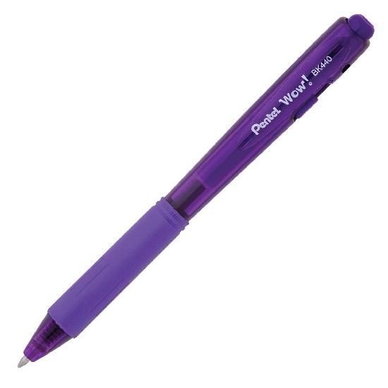 Caneta Esferográfica 1.0 Wow Violeta BK440V Pentel