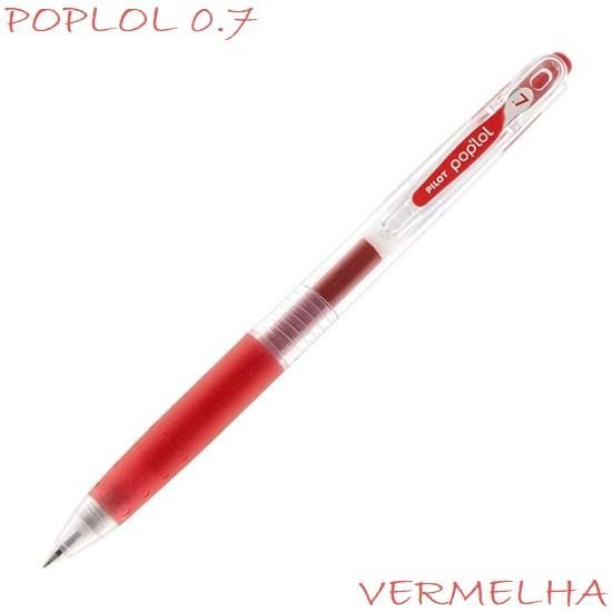 Caneta Esferográfica BL-PL-7 PopLol  0.7 Vermelha Pilot