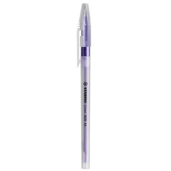 Caneta Esferográfica Stabilo Liner Violeta 808/55