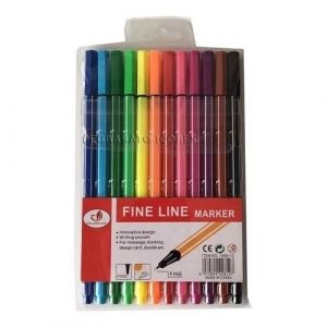 Caneta Fine Liner 12 Cores 1688-12