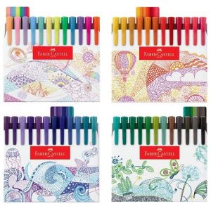 Caneta Fine Pen Colors Com 48 Unidades FPBES48ZF Faber Castell