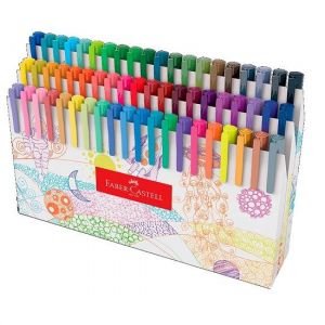 Caneta Fine Pen Colors Com 60 Unidades FPBES60ZF Faber Castell