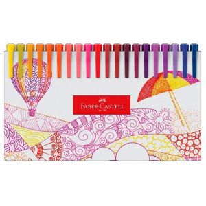 Caneta Fine Pen Colors Com 60 Unidades FPBES60ZF Faber Castell