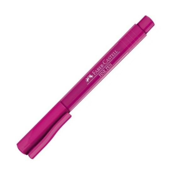 Caneta Fine Pen Rosa Faber Castell