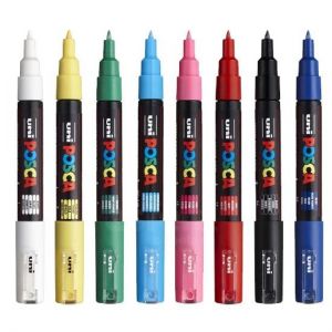 Caneta Posca PC-1M Com 8 Cores Uni