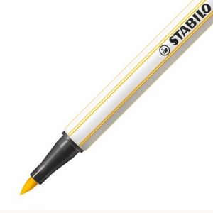 Caneta Stabilo Pen Brush Amarelo 568/44