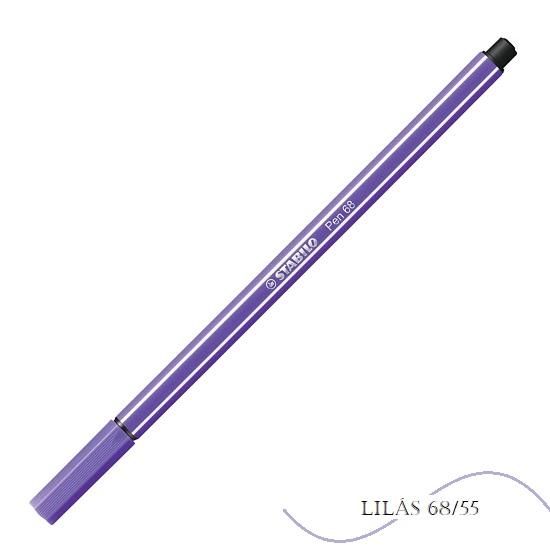 Caneta Stabilo Pen Lilás 68/55