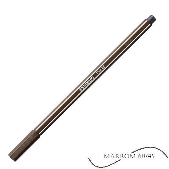 Caneta Stabilo Pen Marrom 68/45