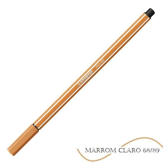 Caneta Stabilo Pen Marrom Claro 68/89