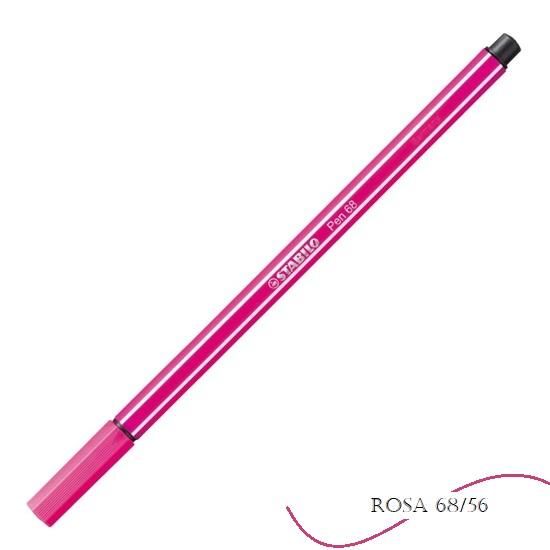 Caneta Stabilo Pen Rosa 68/56