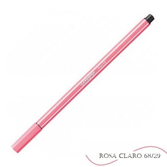 Caneta Stabilo Pen Rosa Claro 68/29